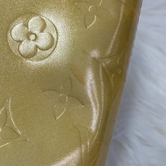 Louis Vuitton Butter Yellow Monogram Houston Vernis Tote - Picture 7 of 13